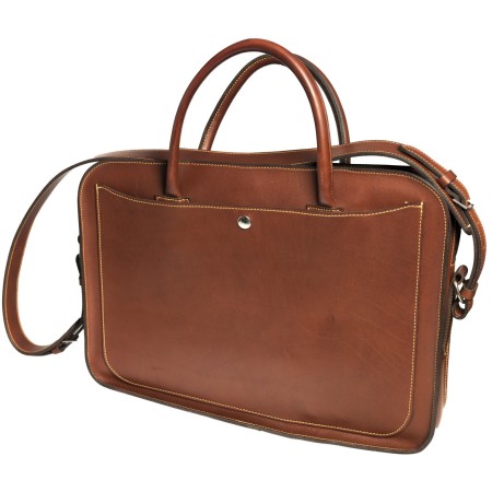 Leather Laptop Briefcase with Removable Sleeve | Corzo