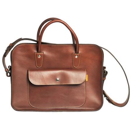 Leather Laptop Briefcase with Removable Sleeve | Corzo