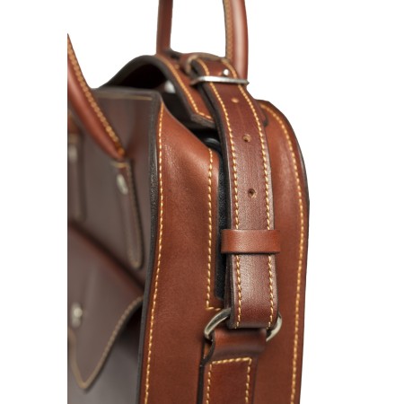 Leather Laptop Briefcase with Removable Sleeve | Corzo