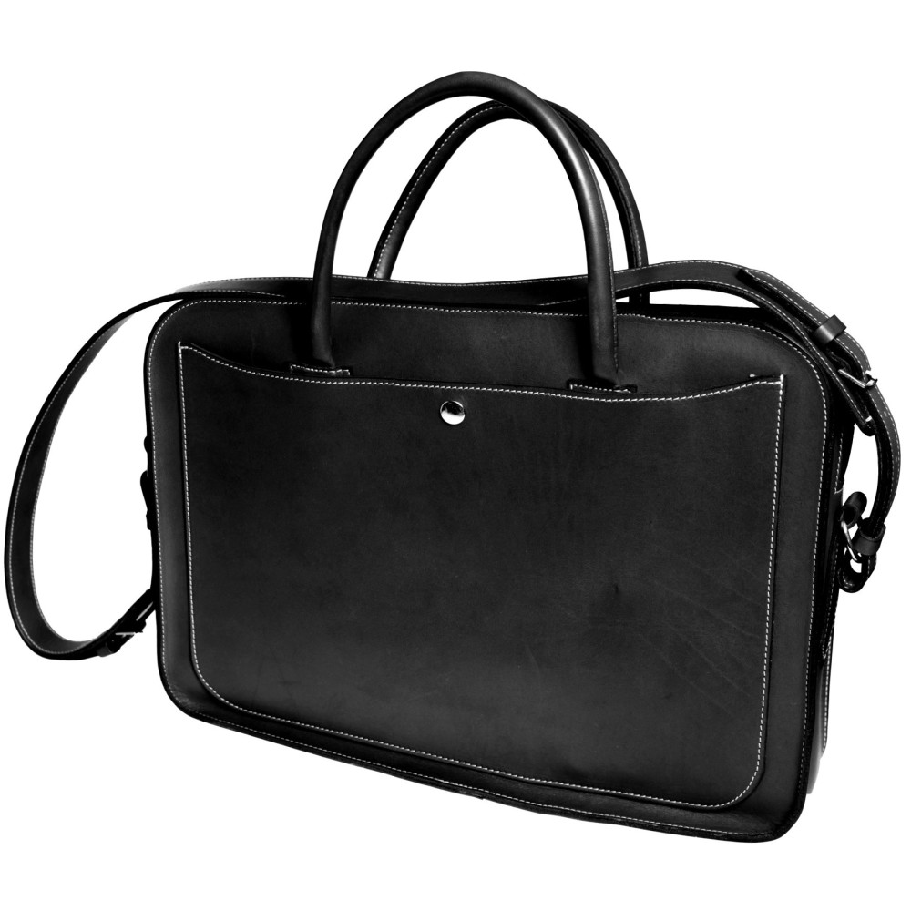 Leather Laptop Briefcase with Removable Sleeve | Corzo