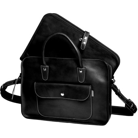 Leather Laptop Briefcase with Removable Sleeve | Corzo