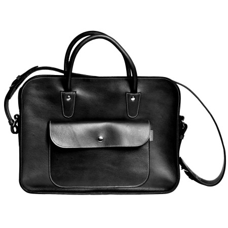 Leather Laptop Briefcase with Removable Sleeve | Corzo