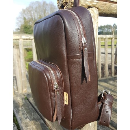 Mochila de piel auténtica modelo Sport