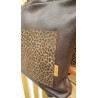 Mochila de piel animal print