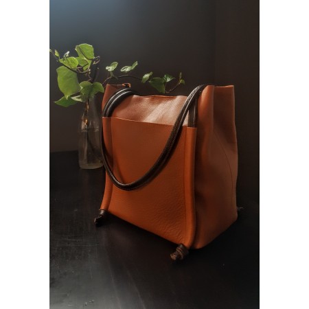 Bolso Shopper Grande de Pel Soul | Corzo Artesanía