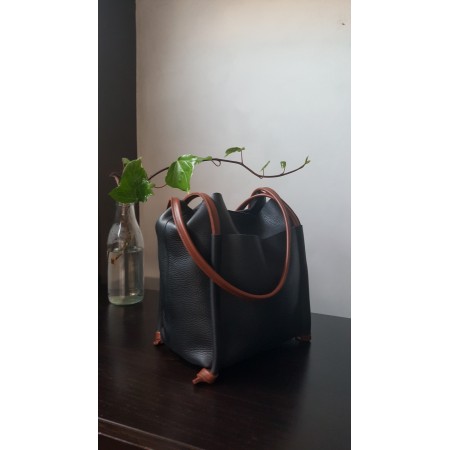 Bolso Shopper Grande de Pel Soul | Corzo Artesanía