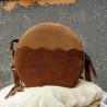 Duna · Bolso redondo de piel hecho en Galicia