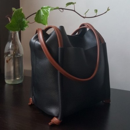 Soul Large Leather Shopper Bag | Corzo Artesanía