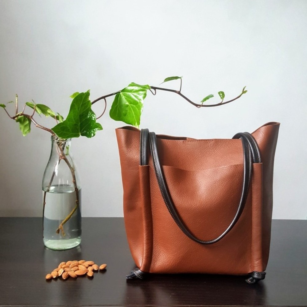 Soul Large Leather Shopper Bag | Corzo Artesanía