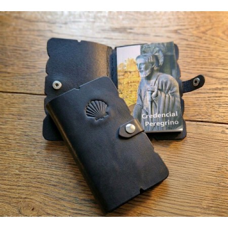 Funda Credencial Peregrino de Piel | Corzo Artesanía