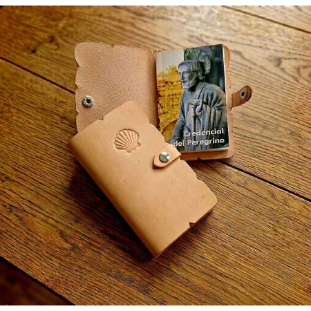 Funda Credencial Peregrino de Pel | Corzo Artesanía