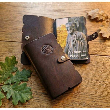 Funda Credencial Peregrino de Piel | Corzo Artesanía