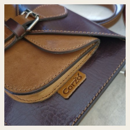 Paseo small leather crossbody bag | Corzo