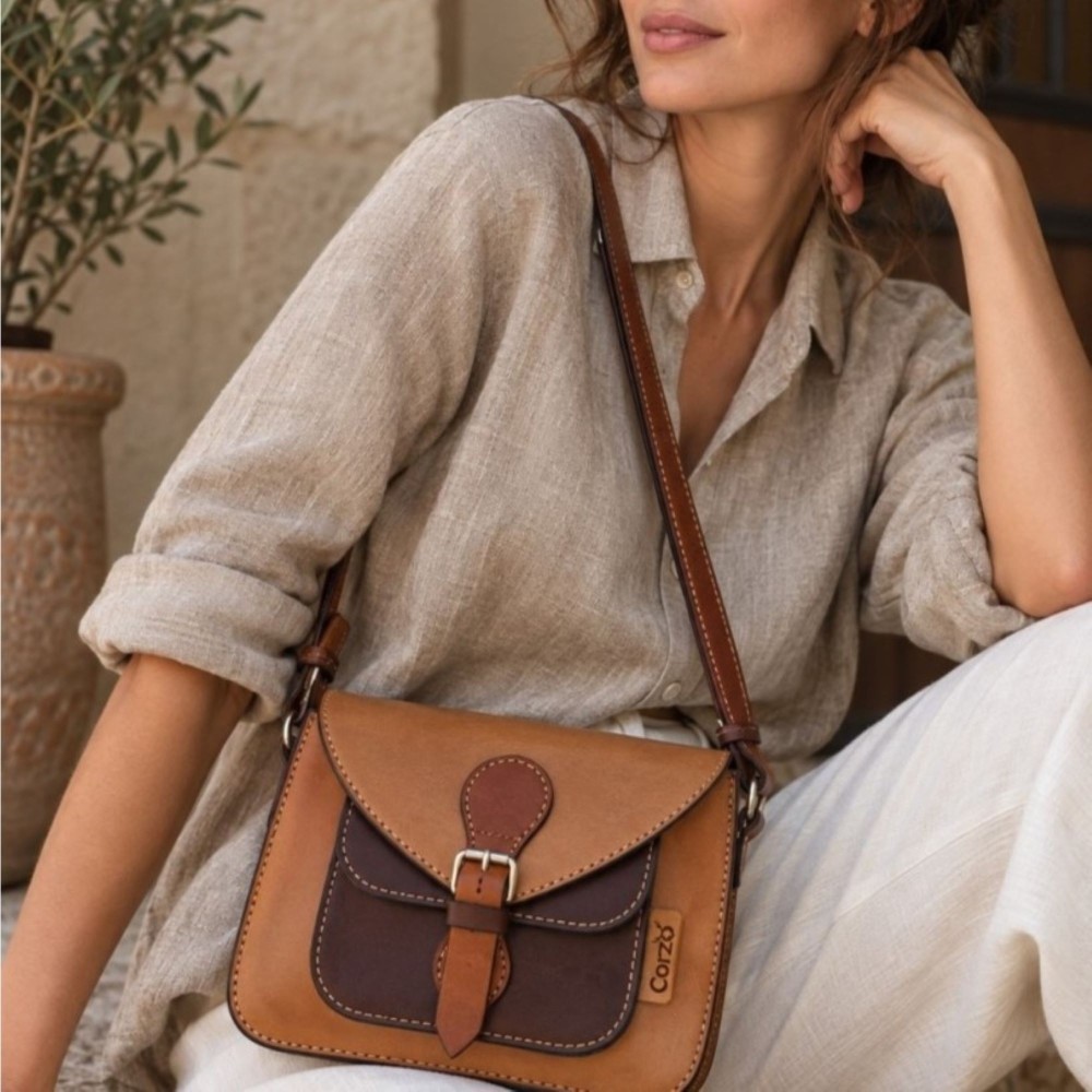 Bolso bandolera de piel Paseo | Corzo